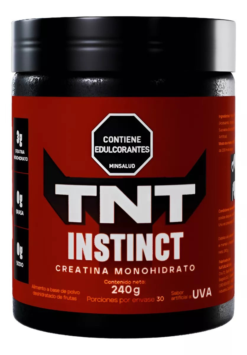 Instinct Creatina Monohidrato con Uva Natural – 3g por Porción | 30 Porciones