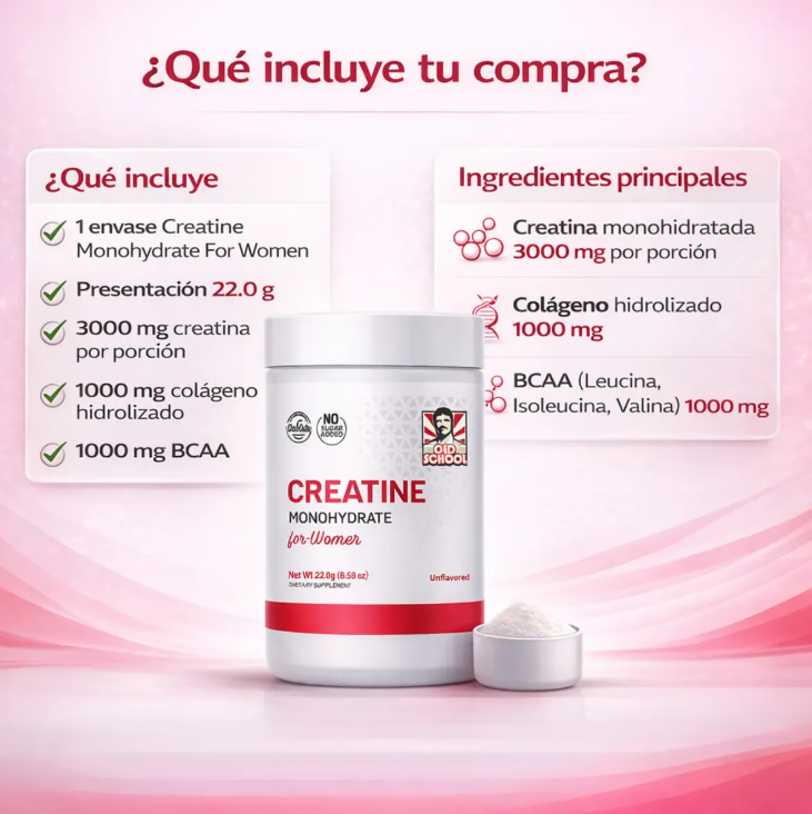 Creatina para Mujeres | Old School Labs