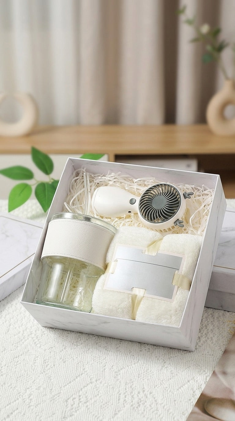 Kit Regalo Frecura y Bienestar color beige en ambiente hogareño