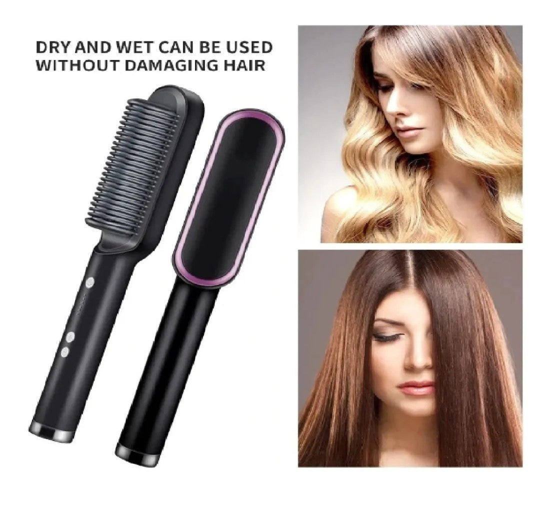 SmoothGlow Cepillo Alisador de Pelo Profesional