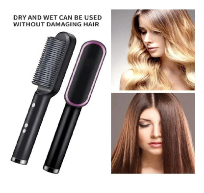 SmoothGlow Cepillo Alisador de Pelo Profesional