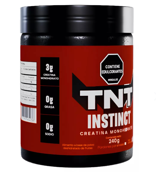 Instinct Creatina Monohidrato con Uva Natural – 3g por Porción | 30 Porciones