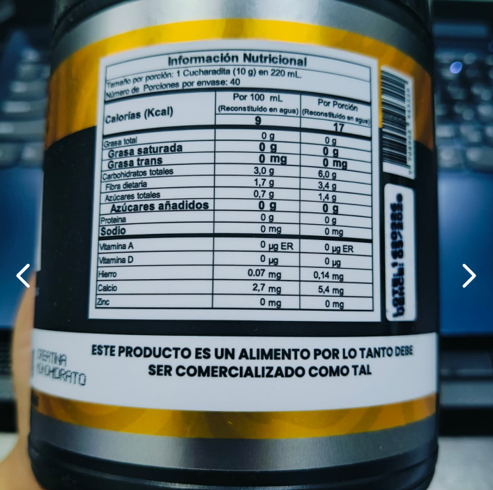 Creatina Maracuyá Natural Health 400g x2 – Sabor Tropical con Registro INVIMA