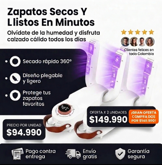 AeroZap 360® – Secador, Desodorizador e Higienizador de Calzado Inteligente