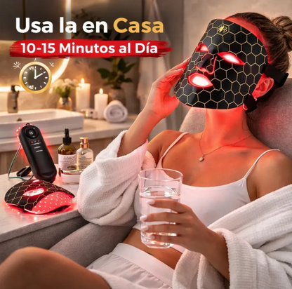 Máscara LED Facial – Elimina Manchas, Acné y Arrugas desde Casa