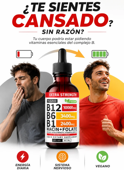 Vitaminas B Triple Fuerza Líquida