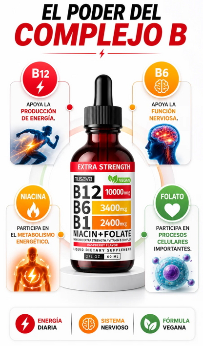 Vitaminas B Triple Fuerza Líquida