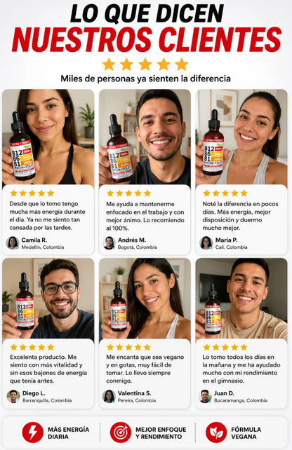 Vitaminas B Triple Fuerza Líquida