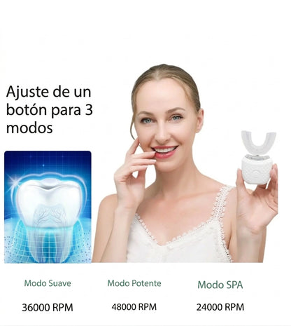 Cepillo Dental Eléctrico en U Whitening 360°