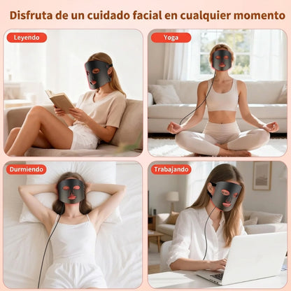 Máscara LED Facial – Elimina Manchas, Acné y Arrugas desde Casa