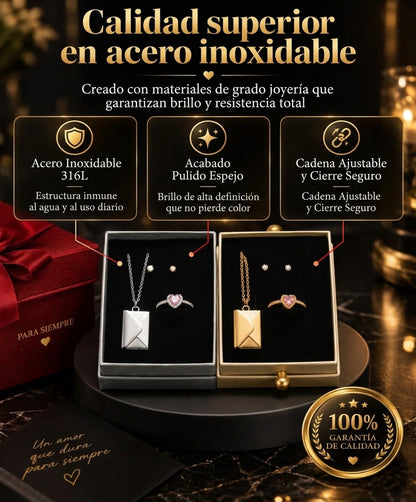 Set Regalo Amor y Amistad – Joyería Romántica 3 Piezas