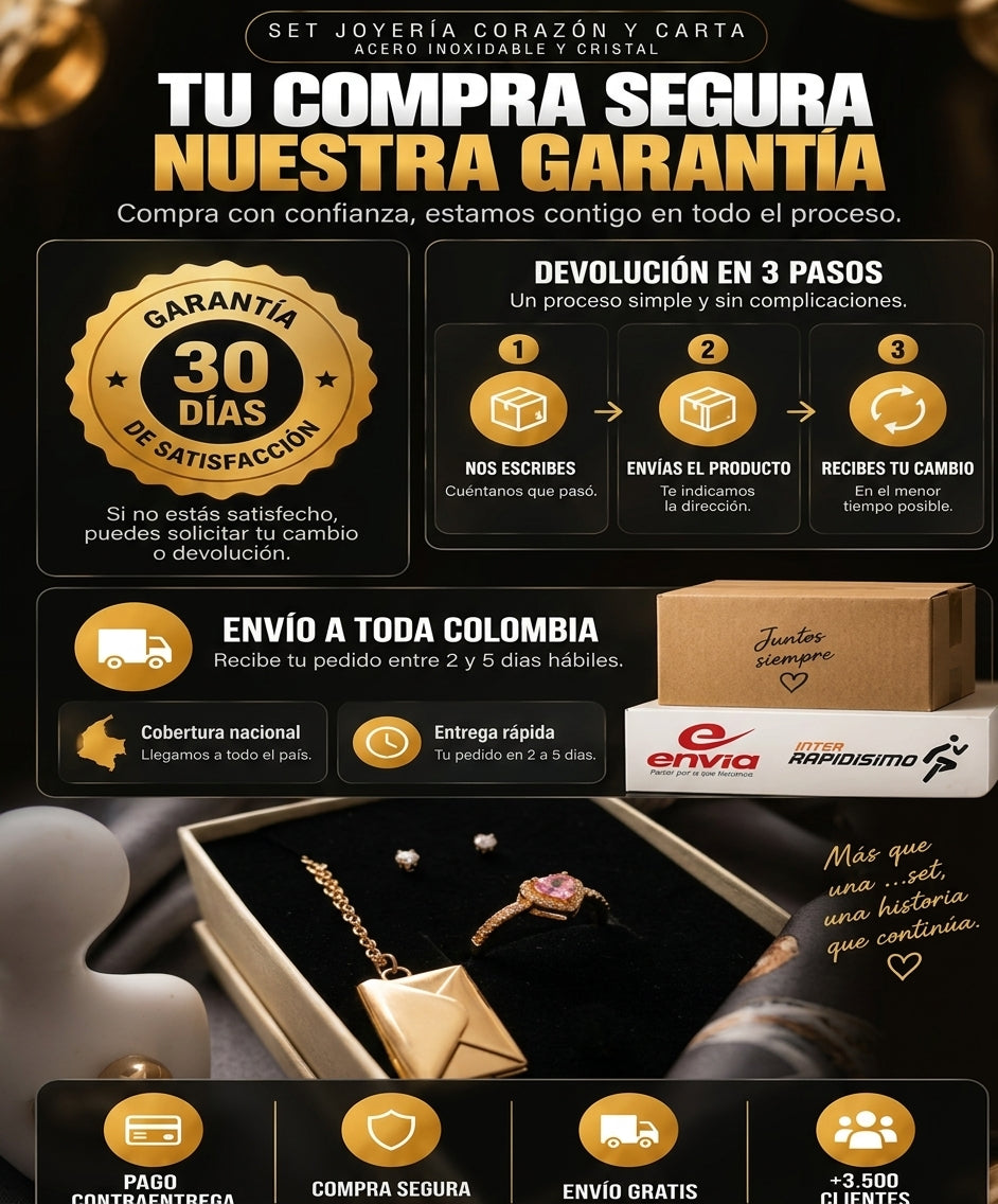Set Regalo Amor y Amistad – Joyería Romántica 3 Piezas