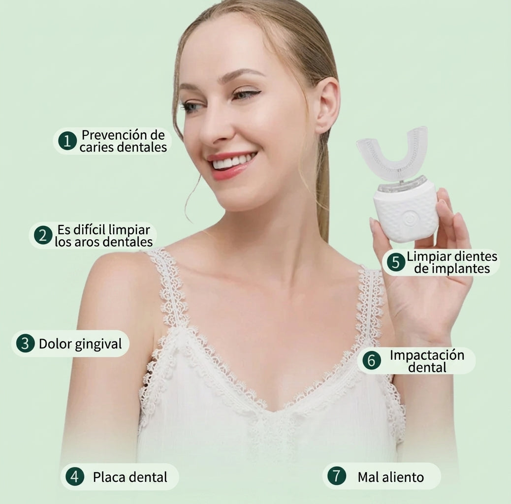 Cepillo Dental Eléctrico en U Whitening 360°