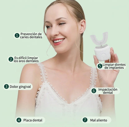 Cepillo Dental Eléctrico en U Whitening 360°