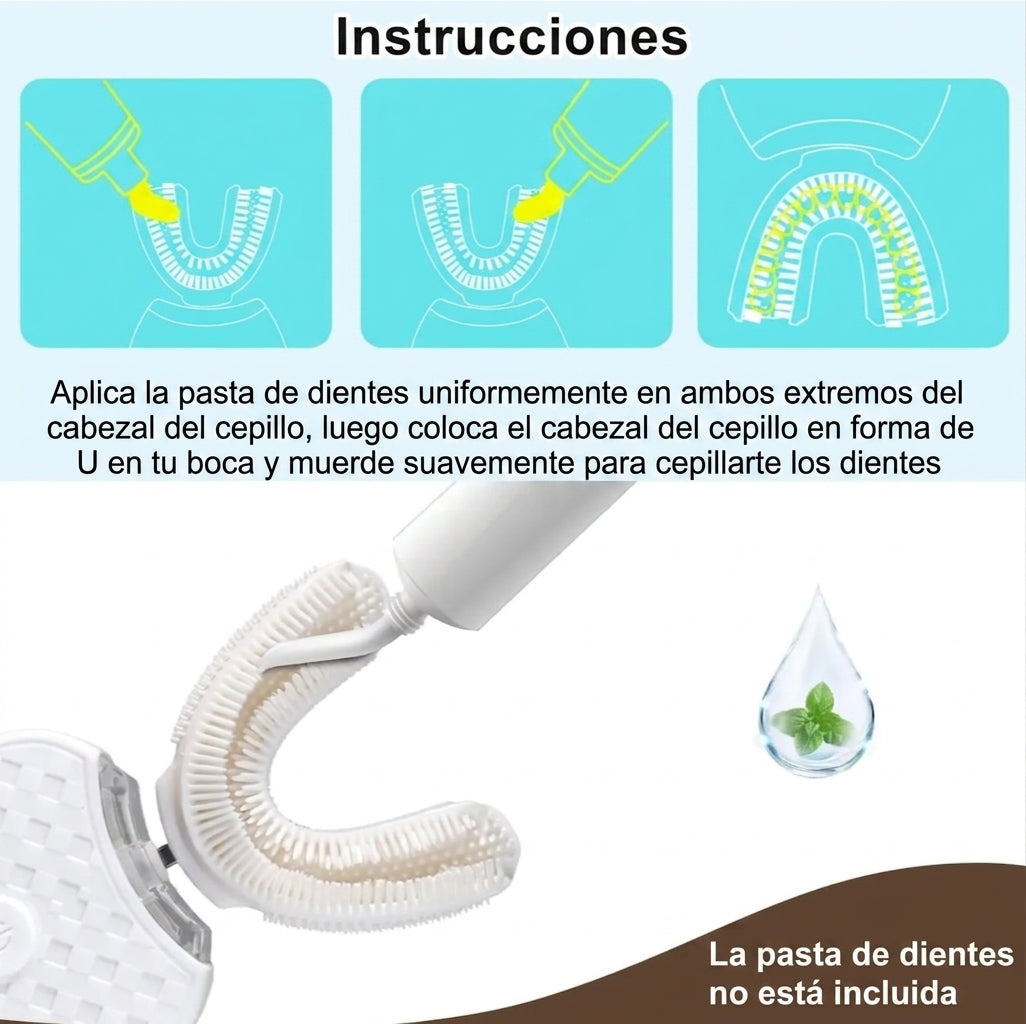 Cepillo Dental Eléctrico en U Whitening 360°