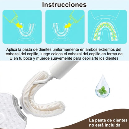 Cepillo Dental Eléctrico en U Whitening 360°
