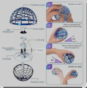 Bola de orbe voladora para niños de 6, 7