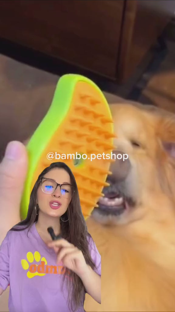 Kit Mascota VIP: Cepillo de Vapor Humectante + Gafas de Sol de Regalo 🕶️