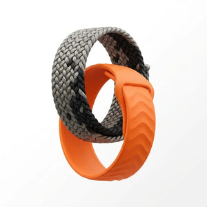 Correas de silicona y tela.