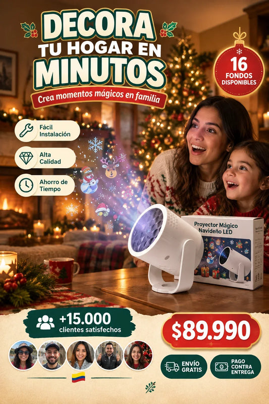 Proyector Mágico Navideño LED 🎄✨