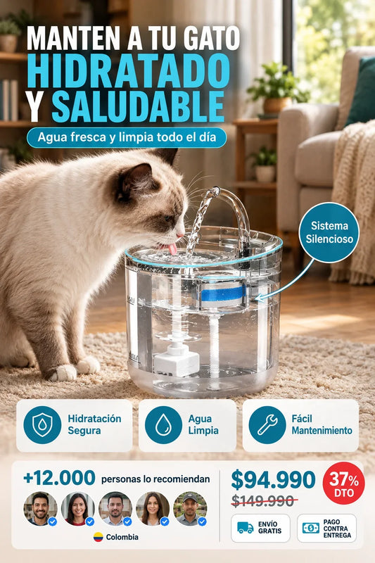 Fuente Para Mascotas Purificador De Agua