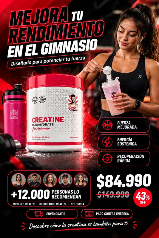CREATINE MONOHYDRATE FOR WOMEN OLD SHOOL