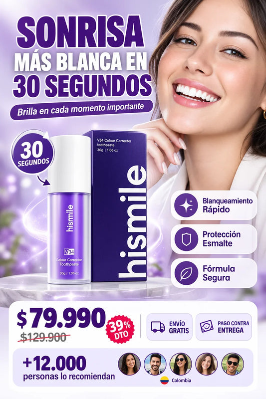 Crema Dental Blanqueadora Morada V34